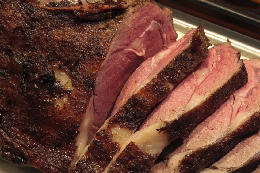 Slow-roasted prime rib