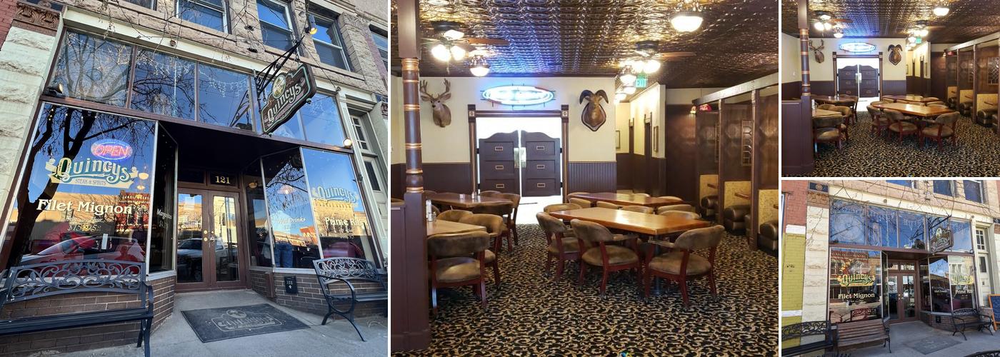 Quincy's on Main Street and the dining room